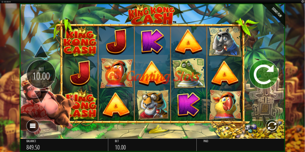 Base Game for King Kong Cash slot from BluePrint Gaming
