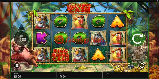 Base Game for King Kong Cash slot from BluePrint Gaming