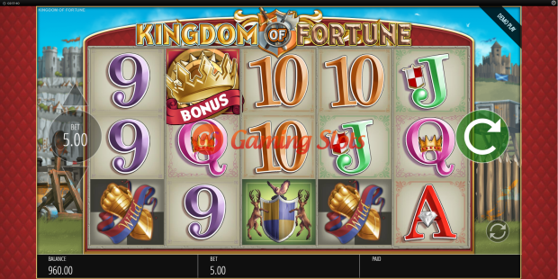 Base Game for Kingdom of Fortune slot from BluePrint Gaming
