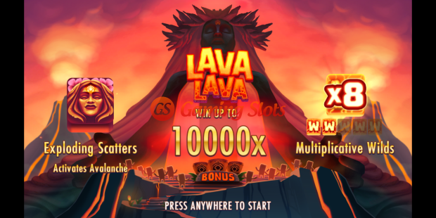 Game Intro for Lava Lava slot from Thunderkick