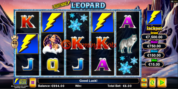 Base Game for Lightning Leopard slot from Lightning Box Games