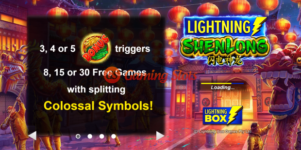 Game Intro for Lightning Shenlong slot from Lightning Box Games