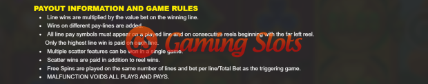 Game Rules for Limerick Lightning slot from BluePrint Gaming