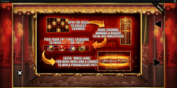 Pay Table for Lion Festival slot from BluePrint Gaming