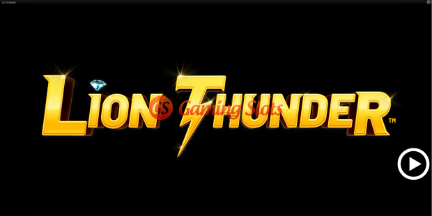 Game Intro for Lion Thunder slot from BluePrint Gaming