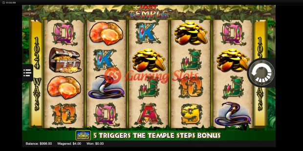 Base Game for Lost Temple slot from Lightning Box Games