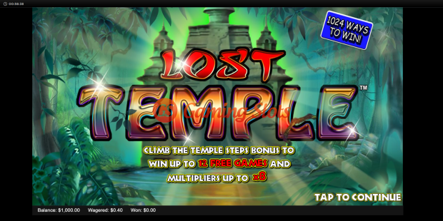 Game Intro for Lost Temple slot from Lightning Box Games