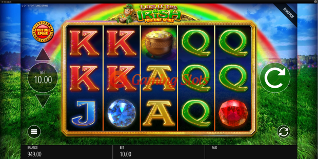 Base Game for Luck O' The Irish Fortune Spins slot from BluePrint Gaming