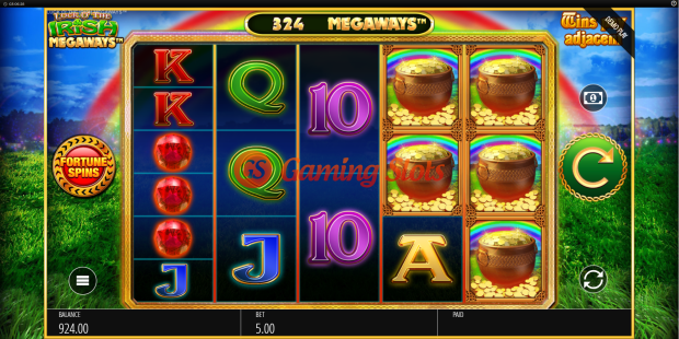 Base Game for Luck O' The Irish Megaways slot from BluePrint Gaming