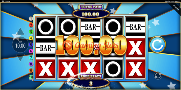 Base Game for Mega Bars Fortune Wheel slot from BluePrint Gaming