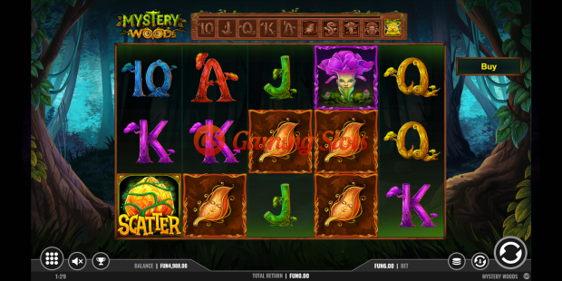 Mystery Woods slot base game by 1X2 Gaming