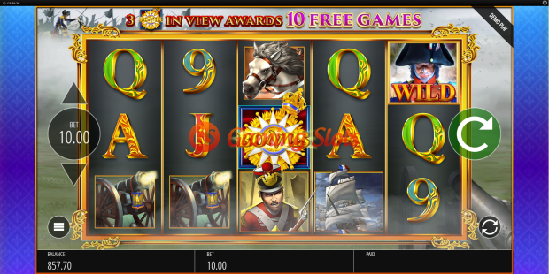 Base Game for Napoleon: Rise of an Empire slot from BluePrint Gaming