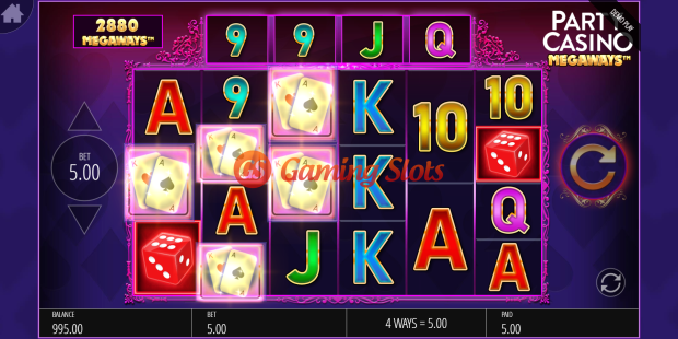 Base Game for Party Casino Megaways slot from BluePrint Gaming