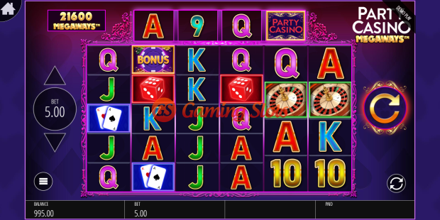 Base Game for Party Casino Megaways slot from BluePrint Gaming