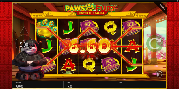 Base Game for Paws of Fury slot from BluePrint Gaming