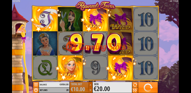 Game Intro for Rapunzel's Tower slot from Quickspin