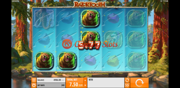 Base Game for Razortooth slot from Quickspin