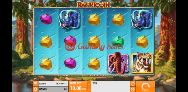Game Intro for Razortooth slot from Quickspin