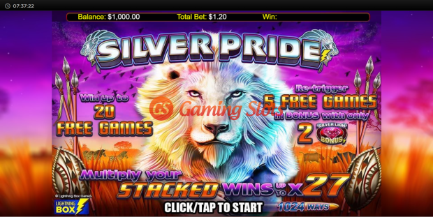 Game Intro for Silver Pride slot from Lightning Box Games