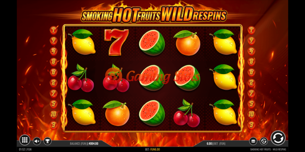 Smoking Hot Fruits Wild Respins slot base game by 1X2 Gaming