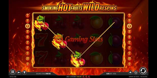 Smoking Hot Fruits Wild Respins slot base game by 1X2 Gaming