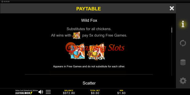 Pay Table for Britain's Got Talent Megaways***(NO FREE PLAY) slot from Iron Dog Studio