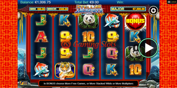 Base Game for Stellar Jackpot with More Monkeys slot from Lightning Box Games