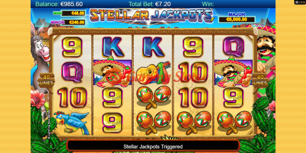 Base Game for Stellar Jackpots with Chilli Gold x2 slot from Lightning Box Games