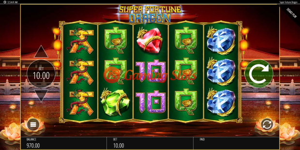 Base Game for Super Fortune Dragon slot from BluePrint Gaming