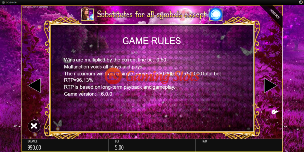 Game Rules for Super Lucky Charms slot from BluePrint Gaming