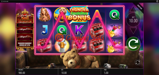 Base Game for Ted Jackpot King slot from BluePrint Gaming