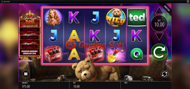 Base Game for Ted Jackpot King slot from BluePrint Gaming