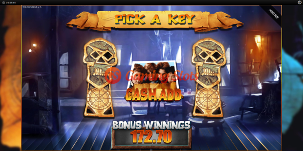 Base Game for The Goonies Jackpot King slot from BluePrint Gaming