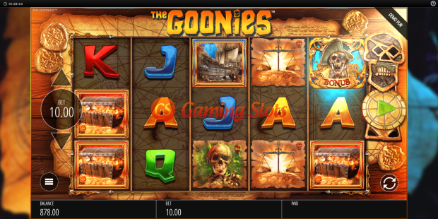 Base Game for The Goonies slot from BluePrint Gaming