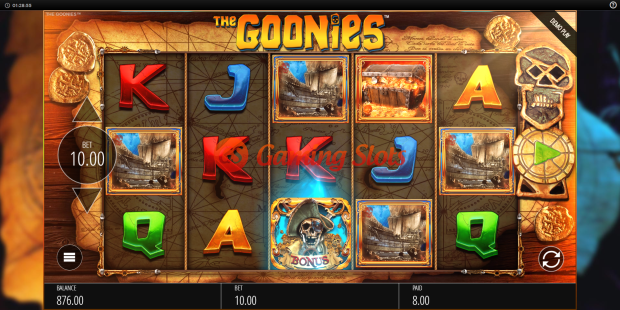 Base Game for The Goonies slot from BluePrint Gaming