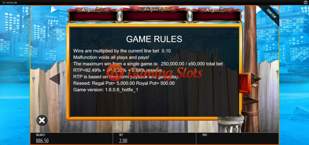 Game Rules for Top Cat slot from BluePrint Gaming