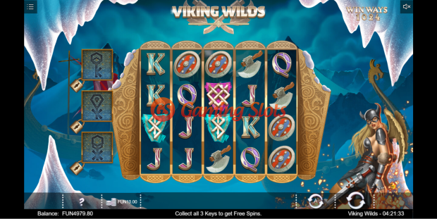 Base Game for Viking Wilds slot from Iron Dog Studio
