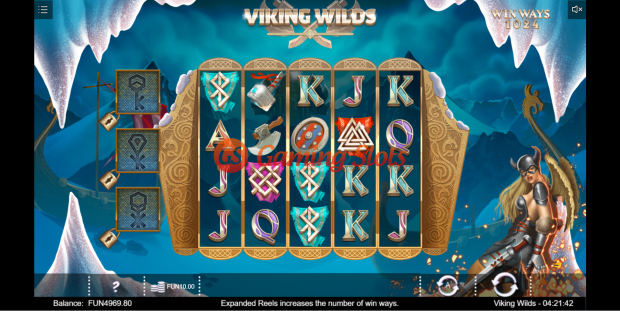 Base Game for Viking Wilds slot from Iron Dog Studio
