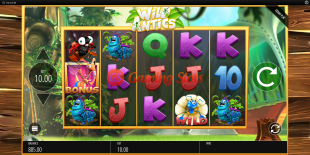 Base Game for Wild Antics slot from BluePrint Gaming