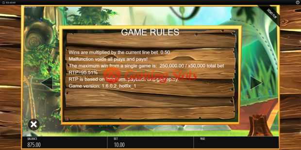 Game Rules for Wild Antics slot from BluePrint Gaming