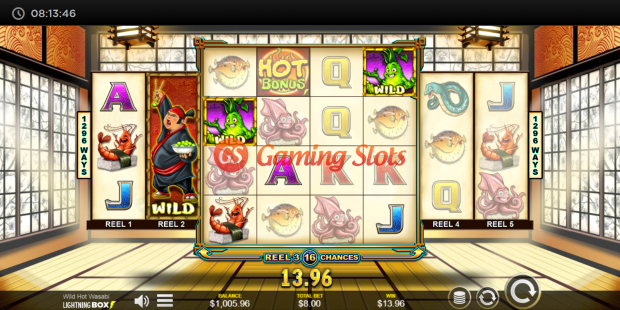 Base Game for Wild Hot Wasabi slot from Lightning Box Games