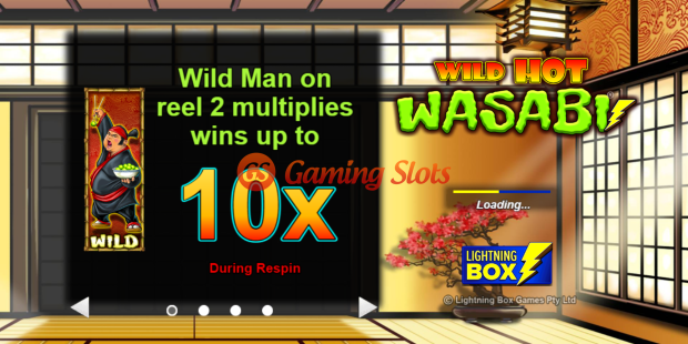 Game Intro for Wild Hot Wasabi slot from Lightning Box Games