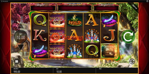 Base Game for Wish Upon a Jackpot King slot from BluePrint Gaming