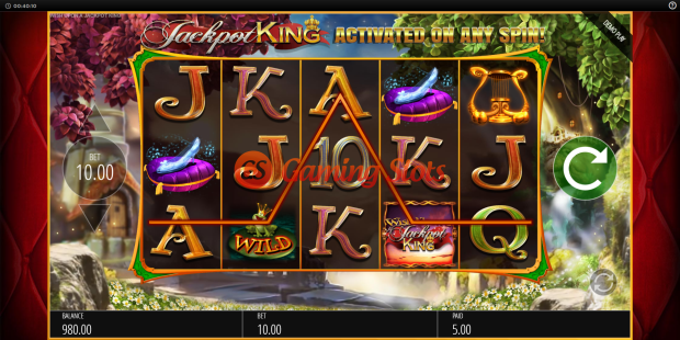 Base Game for Wish Upon a Jackpot King slot from BluePrint Gaming