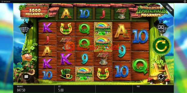 Base Game for Wish Upon a Leprechaun Megaways slot from BluePrint Gaming