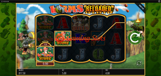 Base Game for Worms Reloaded slot from BluePrint Gaming