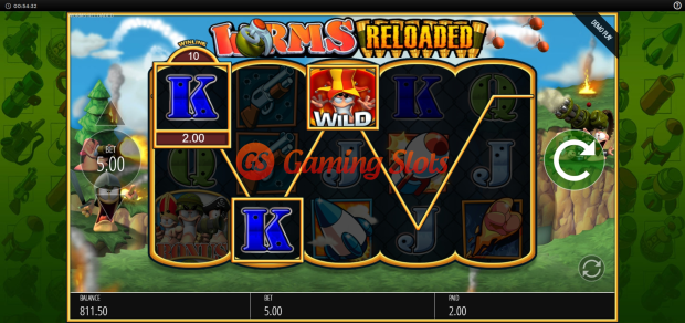 Base Game for Worms Reloaded slot from BluePrint Gaming