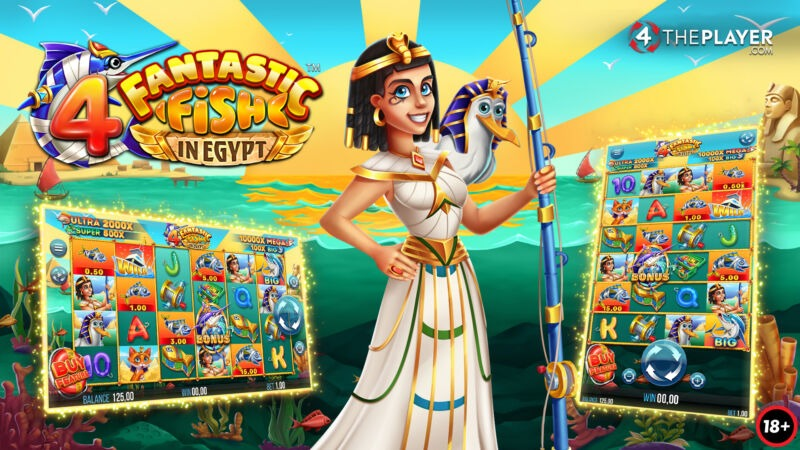 4 fantastic fish in egypt slot banner