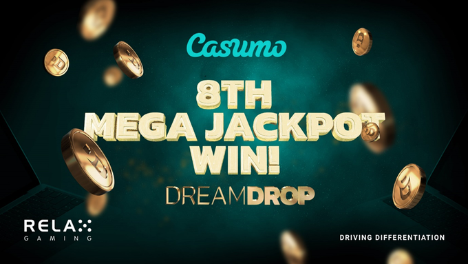 8th dream drop jackpot win banner