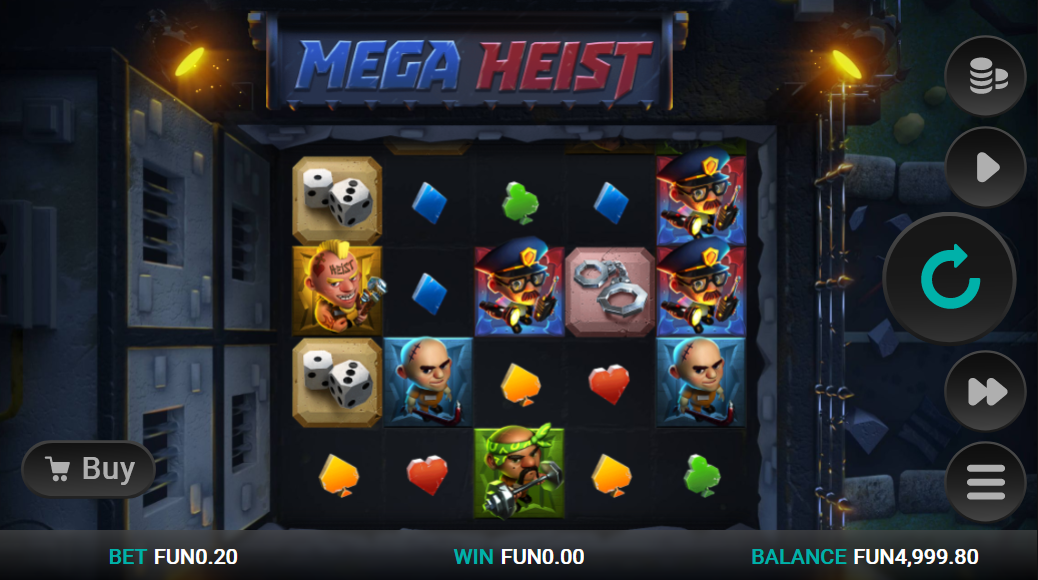 mega heist slot base game